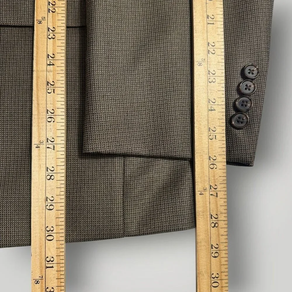 RALPH LAUREN Regular fit Mens Blazer Sport Coat Two Button Suit Jacket 50R Brown